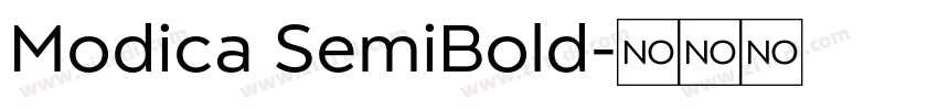 Modica SemiBold字体转换
